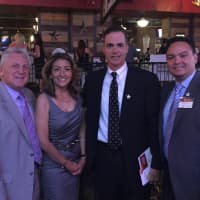 <p>Mayor Harry Rilling, Lucia Rilling, HSC Executive Director Anthony DiLauro and Carlos Reinoso.</p>