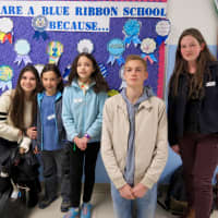 <p>Carrie E. Tompkins Elementary School students led the French visitors on tours around the school.</p>