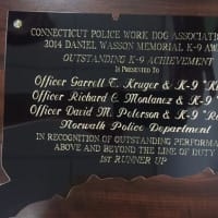 <p>The award given to the members of the Norwalk Police Department K-9 Unit.</p>