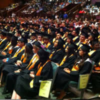 <p>Students and guests at the AITE graduation Wednesday.</p>