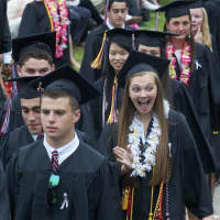 <p>Fairfield Warde High School holds its 2015 graduation ceremony Wednesday in the school&#x27;s courtyard.</p>