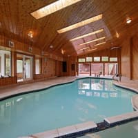 <p>The adjoining guest house features an indoor pool.</p>