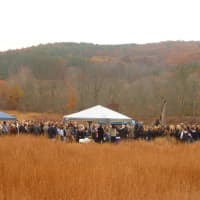 <p>More than 300 people attended the ceremony Wednesday to celebrate the life of Deborah Healy-Seidlitz of Pound Ridge.</p>