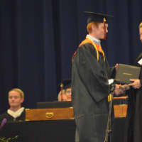 <p>The diplomas are awarded. </p>