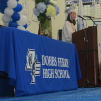 <p>Dobbs Ferry High School Valedictorian Sasha Clarick is a classically trained pianist and track team captain headed to Middlebury College. &quot;We have been there for each other,&#x27;&#x27; Clarick said Saturday. &quot;Today is a celebration of how far we have come.&quot;</p>
