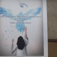 <p>The program cover for Saturday&#x27;s commencement ceremonies at Dobbs Ferry High School was designed by senior Camille Rapay, who also got her diploma. </p>
