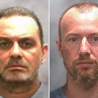 <p>Progression photos showing how Richard Matt, left, and David Sweat may look after two weeks on the run. </p>