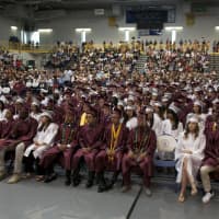 <p>Ossining High School held its 2015 graduation Saturday at Pace University.</p>