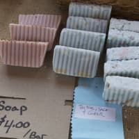 <p>Some of Bruen&#x27;s home made soap products.</p>