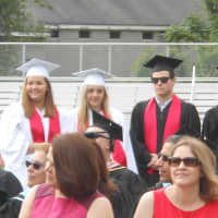 <p>Students in Rye&#x27;s class of 2015 patiently await their names to be called for their diploma. </p>