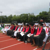 <p>Students listen while Rye City School District&#x27;s Superintendent, Dr. Frank Alvarez speaks to Rye&#x27;s class of 2015.</p>