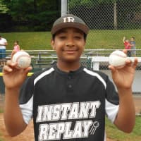 <p>Jaden Dawkins hit two home runs for Instant Replay in its 10-0 win over RMS Construction to win the Stamford North Little League championship.</p>