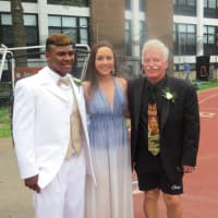 <p>Two of the lucky invites to Tuesday night&#x27;s &quot;Chappy Prom&quot; with Mamaroneck Varsity Baseball Coach Mike Chiapparelli.</p>