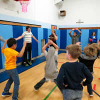 <p>Eighth-grade students from Pierre Van Cortlandt Middle School in Croton-on-Hudson visited the elementary school to share fitness and nutrition tips with the districts younger students.</p>