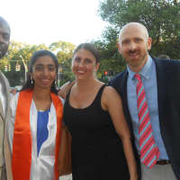<p>Darryl Mouzon, Anam Ali, Katie Reynolds, and John Andreassi celebrate Anam&#x27;s graduation. Anam will be attending Iona College in the fall.</p>