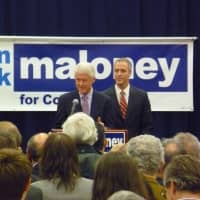 <p>President Bill Clinton rallied for his former White House aide Sean Patrick Maloney (D) for Congress Sunday at Somers Middle School.</p>