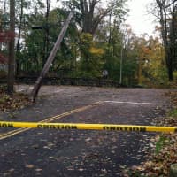 <p>A tree fell on a wire, closing this portion of Old Briarcliff Road at Central Drive West in Briarcliff.</p>