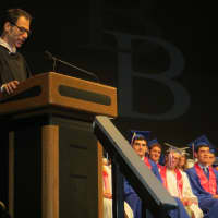 <p>Guest speaker Joe Levy, who graduated from Blind Brook High School 33 years ago, said his love of reading, writing and music blossomed into fun and rewarding jobs. &quot;I greet you at the beginning of a great career,&#x27;&#x27; he told Class of 2015 graduates.
</p>