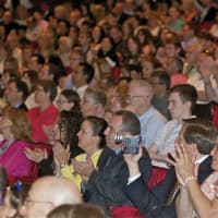 <p>A large crowd packed the SUNY Purchase Performing Arts Theater for Saturday&#x27;s Yorktown High School graduation.</p>