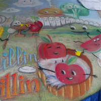 <p>Damien Ramirez of Yonkers created this piece, titled &quot;Foodies Havin&#x27; Fun.&quot;</p>