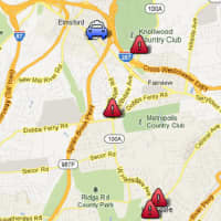 <p>Here&#x27;s a map of gas stations that are still open (blue cars) and those that closed down in Greenburgh as of Thursday afternoon.</p>