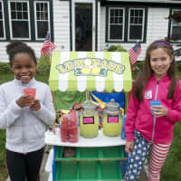 <p>These girls are hoping for warming temps to sell lemonade at Sunday&#x27;s parade.</p>