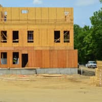 <p>Construction continues at 1 Kennedy Flats in downtown Danbury </p>