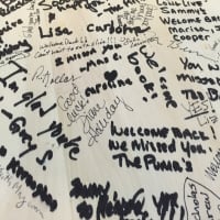 <p>Palik&#x27;s customers signed two wooden paddles, which will eventually hang on the eatery&#x27;s wall. The original paddle -- signed by customers when the store first opened -- was destroyed in the fire. </p>