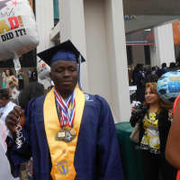 <p>Emmanuel Adum is one of the National  Honor Society members(yellow shash) who will be attending City College in Harlem in the fall to study Mechanical Engineering. Adum  received medals for: Robotics, Math, Community service, Success, and citizenship</p>