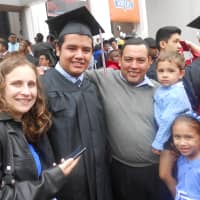 <p>Maria Estrada, Kevin Estrada, Oscar Estrada, Adrian Estrada, and Natalia were so happy and proud of Kevin who will be going to Westchester Community College in the fall. </p>