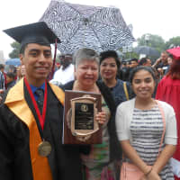 <p>Christian Santos, Riverside High School&#x27;s valedictorian and winner of the Mayor&#x27;s Award.</p>