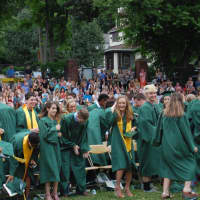 <p>The Class of 2015 celebrates as a group one final time.</p>