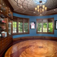 <p>Allan Houston&#x27;s trophy room at his Armonk home. </p>