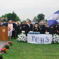 <p>Faculty and staff were on hand for the ceremony.</p>