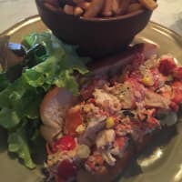 <p>Lobster roll at Cafe of Love in Mount Kisco.</p>