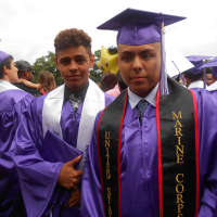 <p>Jonathan Figueroa and Brandon Quintana were happy to finish high school. &quot;I can&#x27;t wait to serve my country,&quot; said Figueroa, who will be joining the U.S. Marines in the next few weeks.</p>