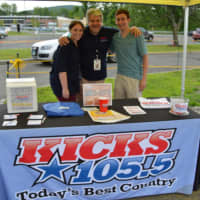 <p>Bill Trotta and the crew from KICKS 105.5 set up shop. </p>
