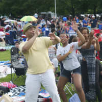 <p>There was lots of dancing and celebrating with friends and family at Kensico Dam&#x27;s Music and Fireworks Festival.</p>