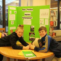 <p>North Salem Middle School students at the first annual sixth grade science fair in April. </p>