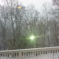<p>Daily Voice reader Hayate Jandar shows us a picture of the snow building up in New Canaan. </p>