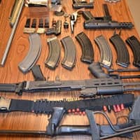 <p>Bronxville police say they found an assortment of weapons, including an AK-47, a Marlin .17 rifle, a sawed-off Rossi shotgun, two tactical vests and a laser scope in Randall Cutler&#x27;s home at 10 Westway.</p>
