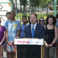 <p>Westchester County Executive Rob Astorino honored some of the students who met his ACE challenge during a brief ceremony at Rye Playland Tuesday afternoon.</p>