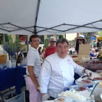 <p>Chef Peter X. Kelly at Piermont&#x27;s Bastille Day Festival.</p>
