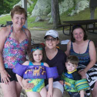 <p>Beach lovers enjoyed most of the afternoon at Martin Park Beach in Ridgefield.</p>