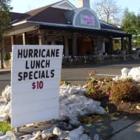 <p>Cactus Rose Cantina in Wilton Center had a hurricane lunch special for people hungry following Hurricane Sandy. The restaurant was busier in the days after the storm. </p>