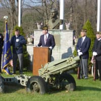 <p>The Somers Veterans Memorial was the site of Sunday&#x27;s ceremony.</p>