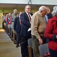 <p>The auditorium at the Westport Town Hall was filled with those residents who are veterans or who came to celebrate and honor them.</p>