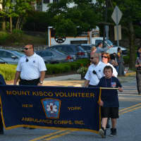 <p>Mount Kisco Volunteer Ambulance Corps members in the local parade.</p>
