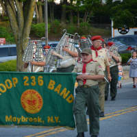 <p>The Boy Scouts Troop 236 Band from Maybrook, N.Y.</p>