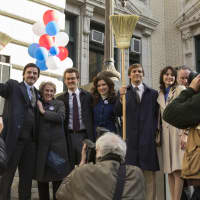 <p>A scene from the HBO miniseries, &quot;Show Me A Hero,&quot; filmed in Yonkers.</p>
